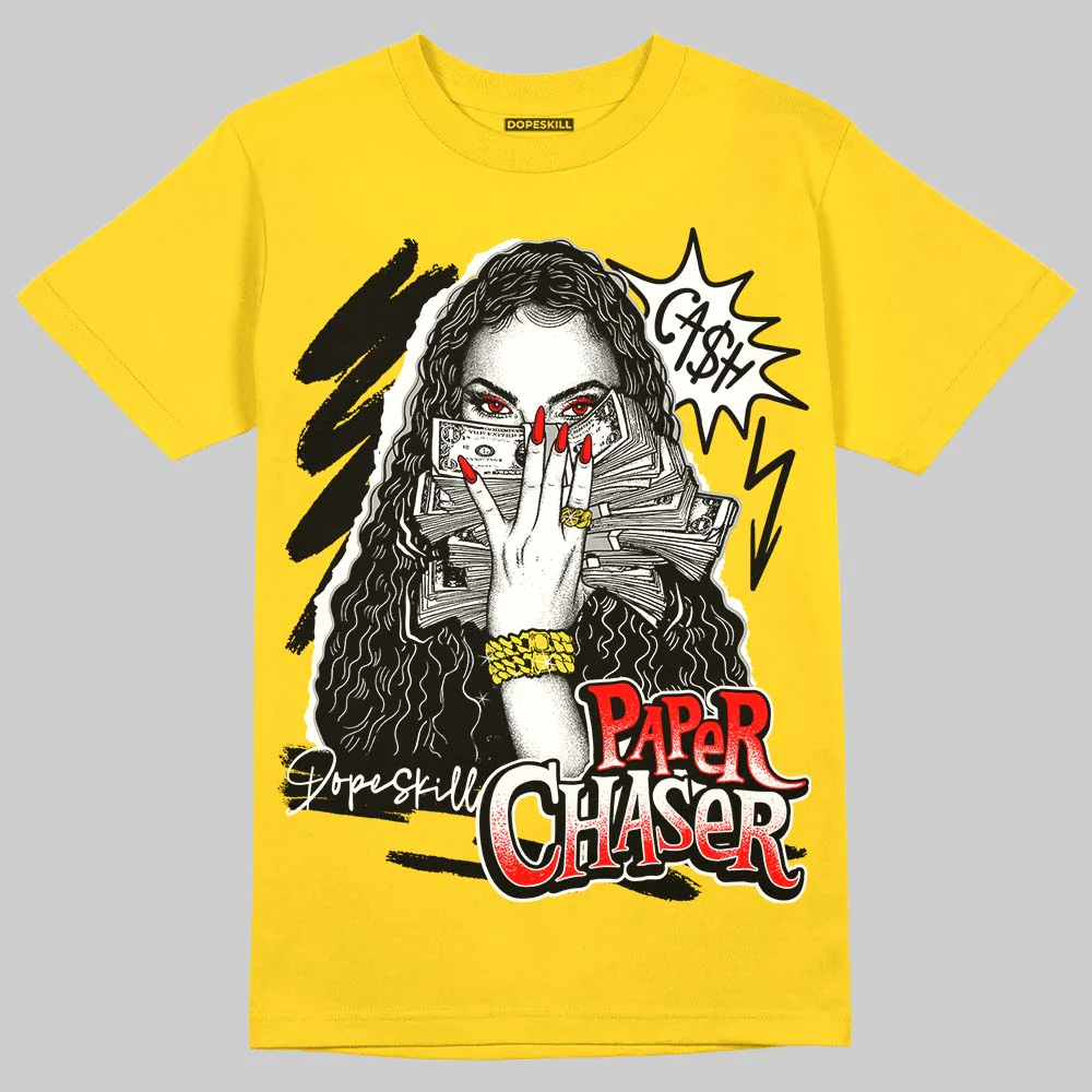 Black Tour Yellow AJ 4 Thunder DopeSkill T-Shirt NPC Graphic - Image 3