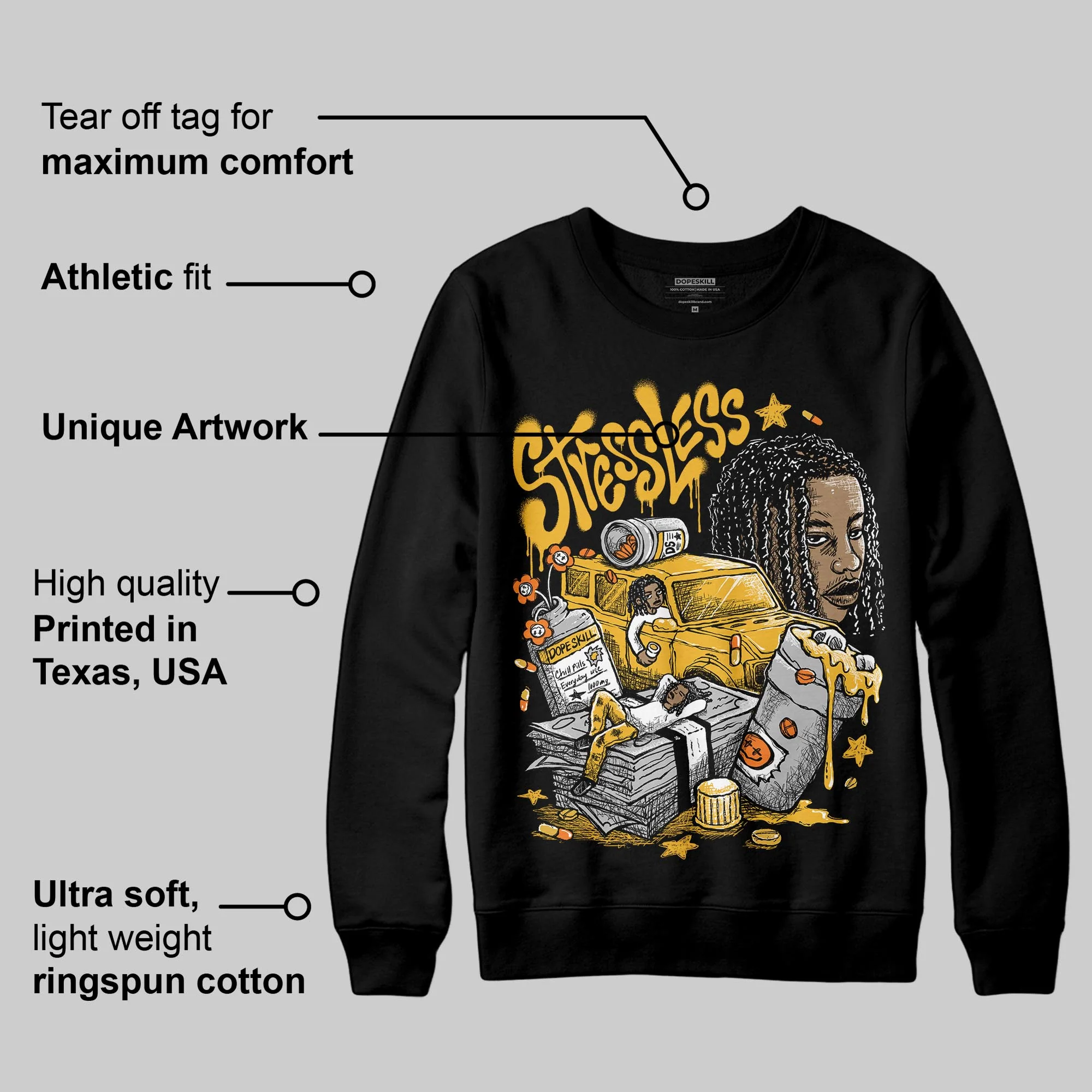 Tokyo 5s DopeSkill Sweatshirt Stressless Graphic - Image 3