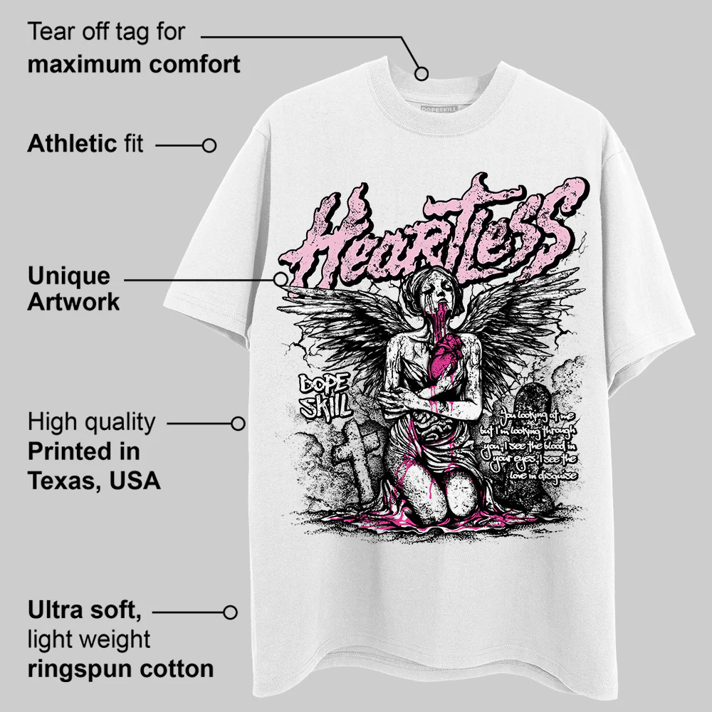 Triple Pink Dunk DopeSkill T-Shirt Heartless Graphic - Image 3