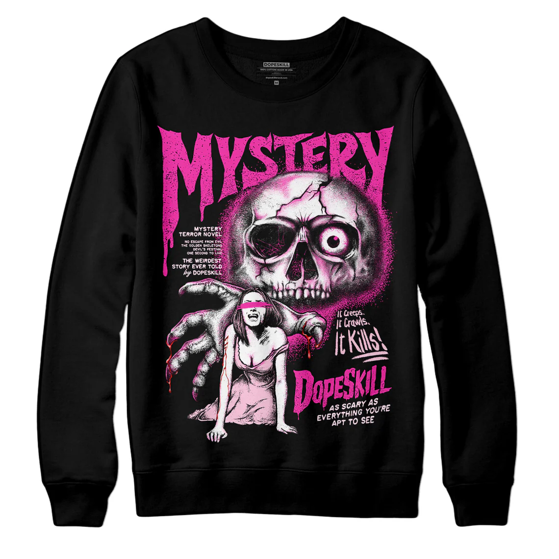 Triple Pink Dunk DopeSkill Sweatshirt Mystery Ghostly Grasp Graphic - Image 2