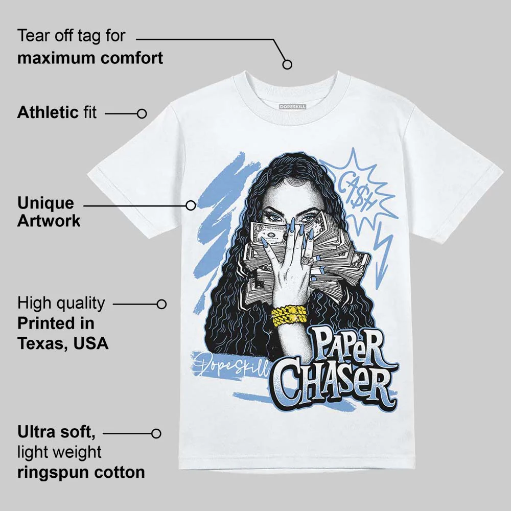 University Blue 5s DopeSkill T-Shirt NPC Graphic - Image 3