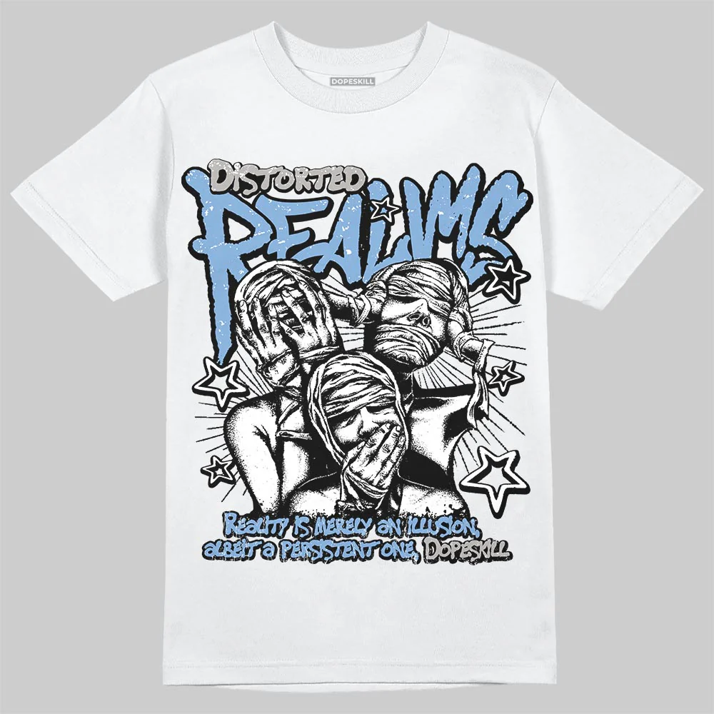 University Blue 5s DopeSkill T-Shirt Distorted Realms Graphic