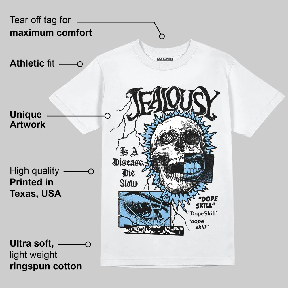 University Blue 'Jealousy' DopeSkill Graphic T-Shirt - Image 5