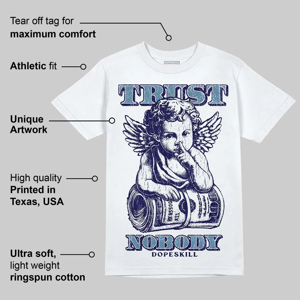 University Blue 'Trust Nobody' DopeSkill Graphic T-Shirt - Image 5