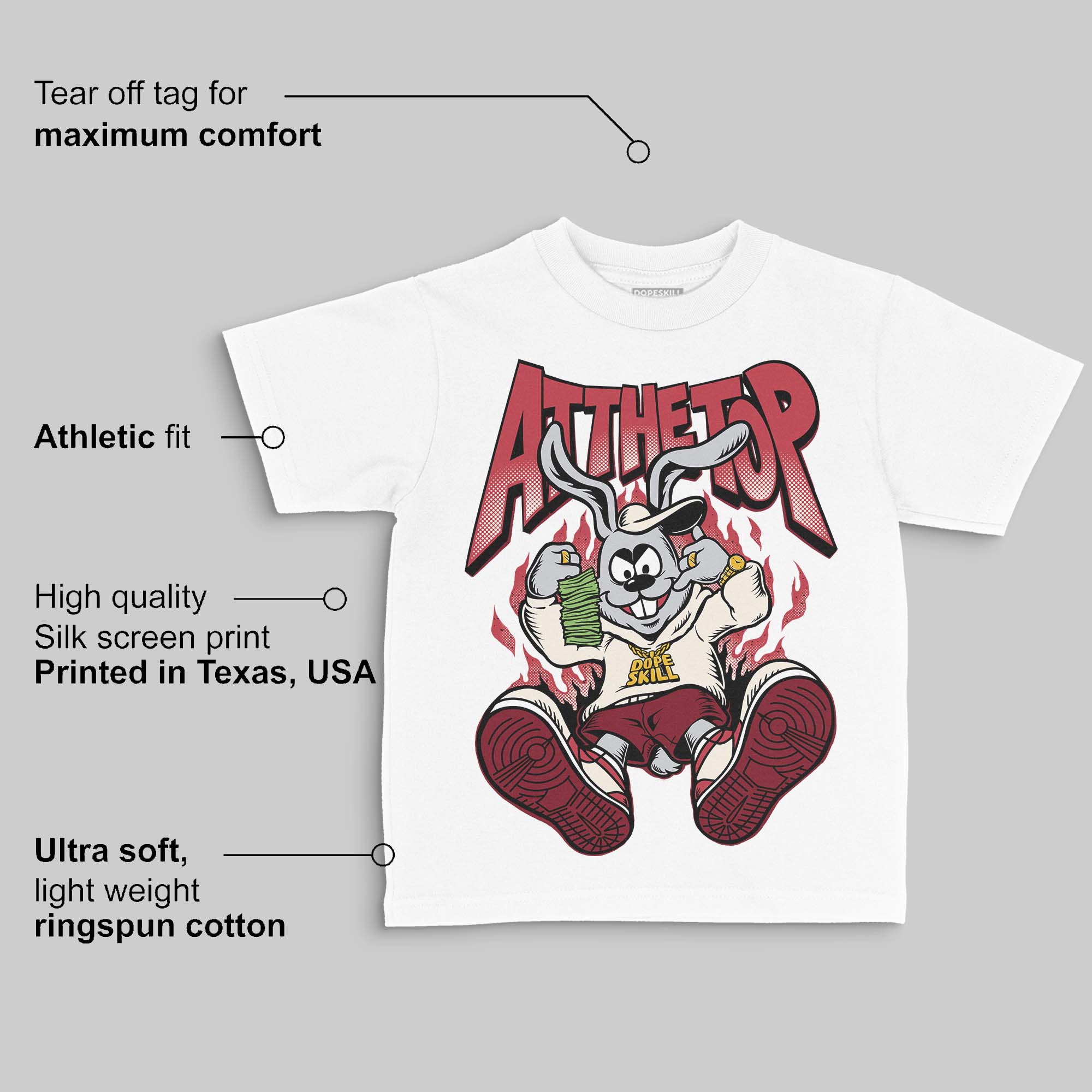 Valentine’s Day 4s DopeSkill Toddler Kids T-shirt At The Top Graphic - Image 3