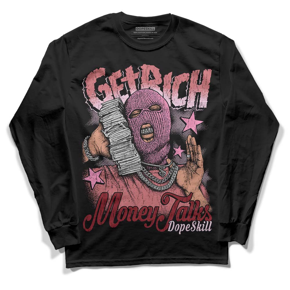 Valentine's Day Collection DopeSkill Long Sleeve T-Shirt Get Rich Graphic - Image 2