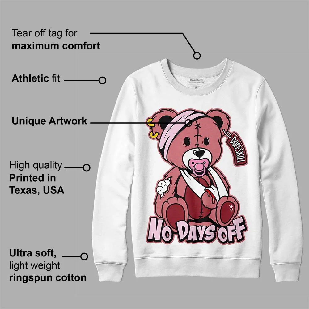 Valentine's Day Collection DopeSkill Sweatshirt Hurt Bear Graphic - Image 3
