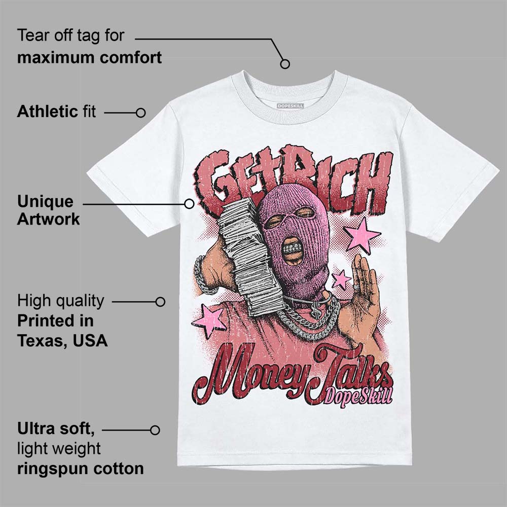 Valentine's Day Collection DopeSkill T-Shirt Get Rich Graphic - Image 3
