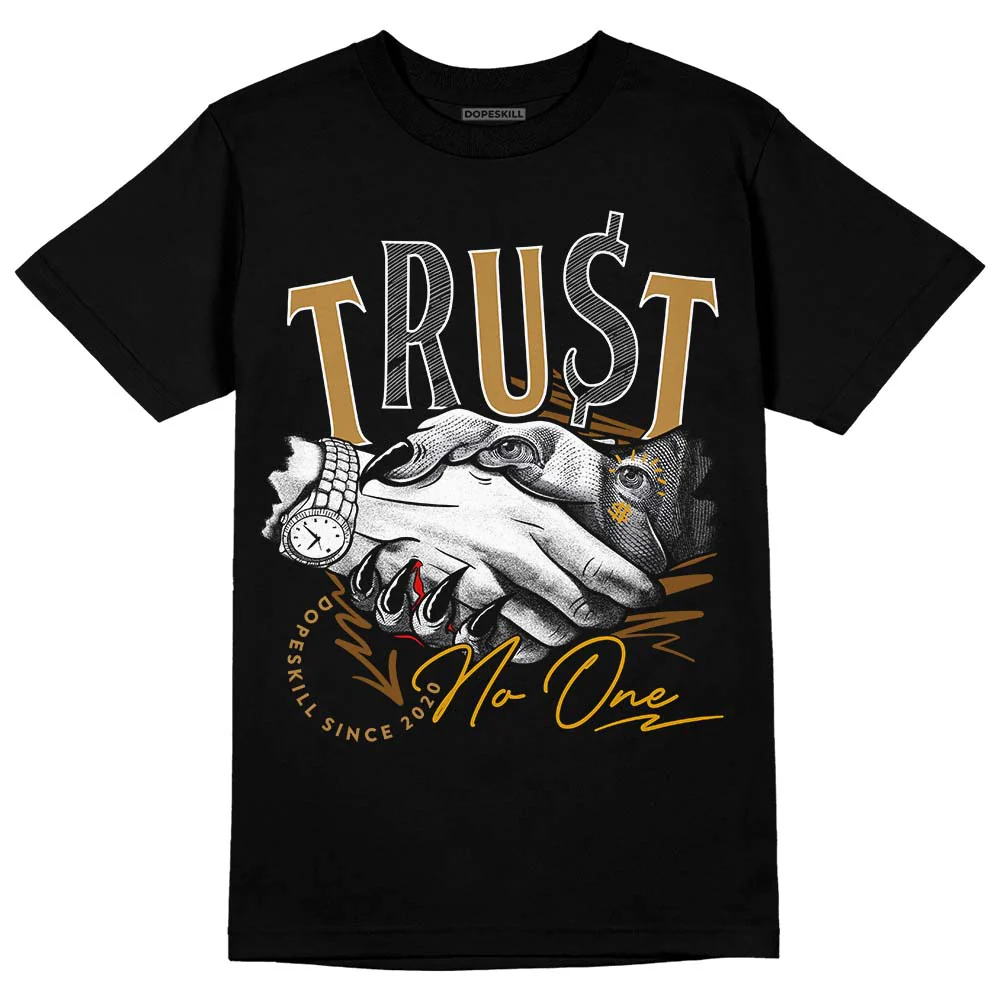 Wheat 13s DopeSkill T-Shirt Trust No One Graphic - Image 2