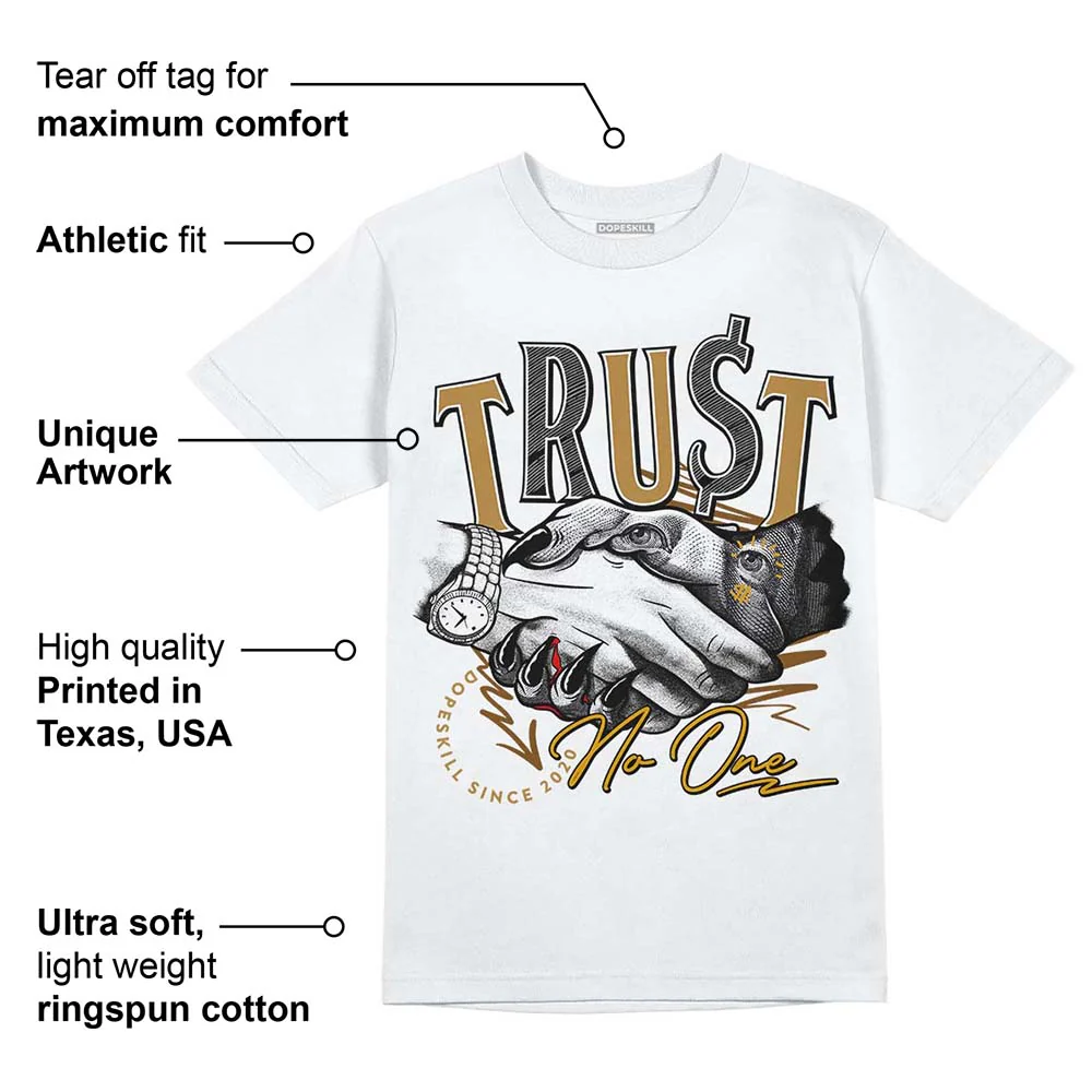 Wheat 13s DopeSkill T-Shirt Trust No One Graphic - Image 3