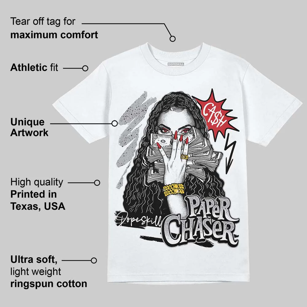 White Cement 4s DopeSkill T-Shirt NPC Graphic - Image 3