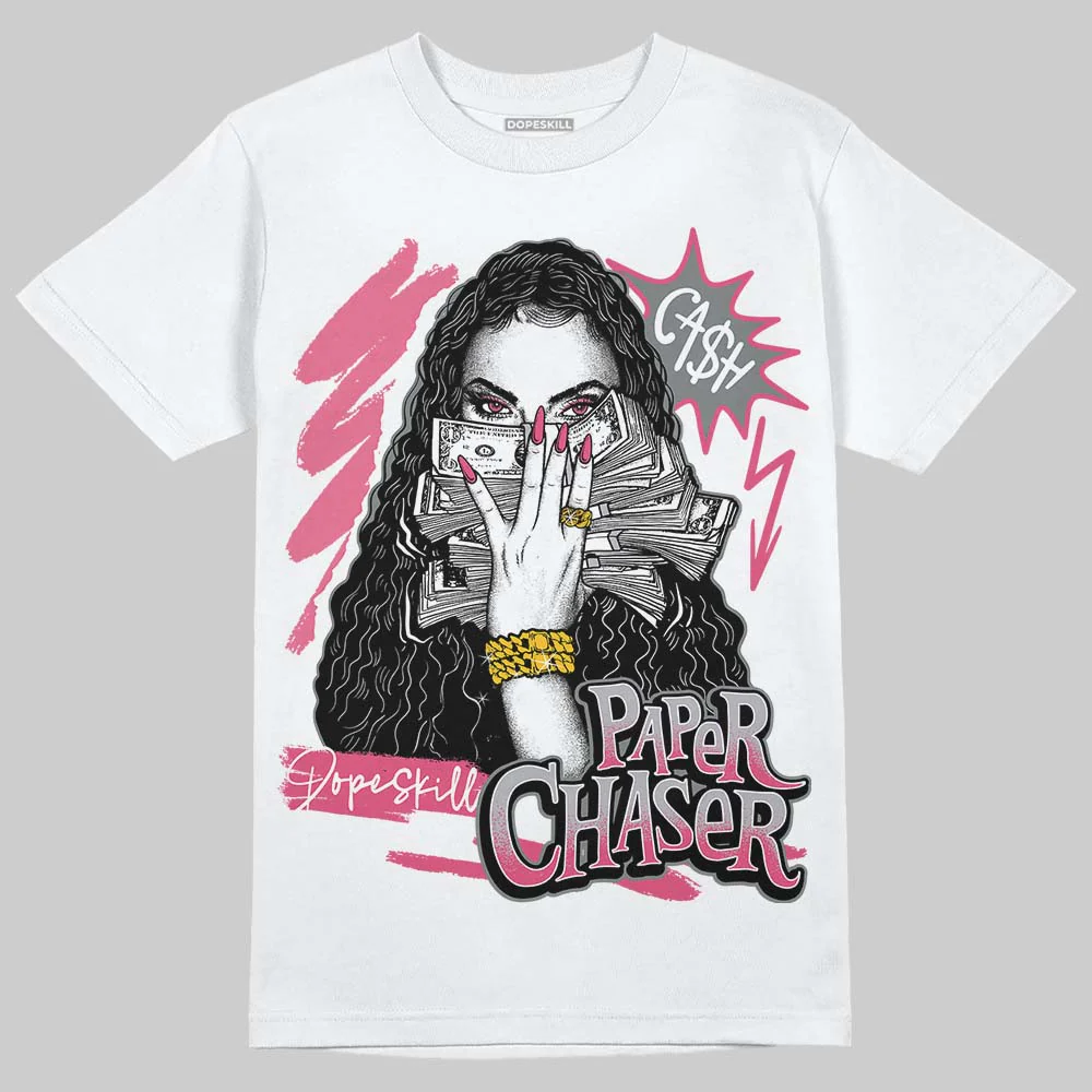 White Fluo Pink DopeSkill T-Shirt NPC Graphic - Image 2