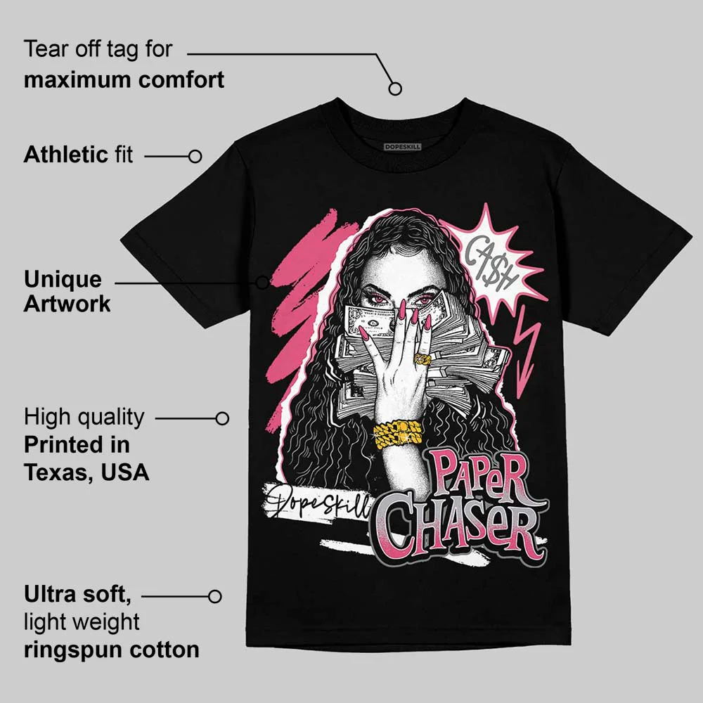 White Fluo Pink DopeSkill T-Shirt NPC Graphic - Image 3