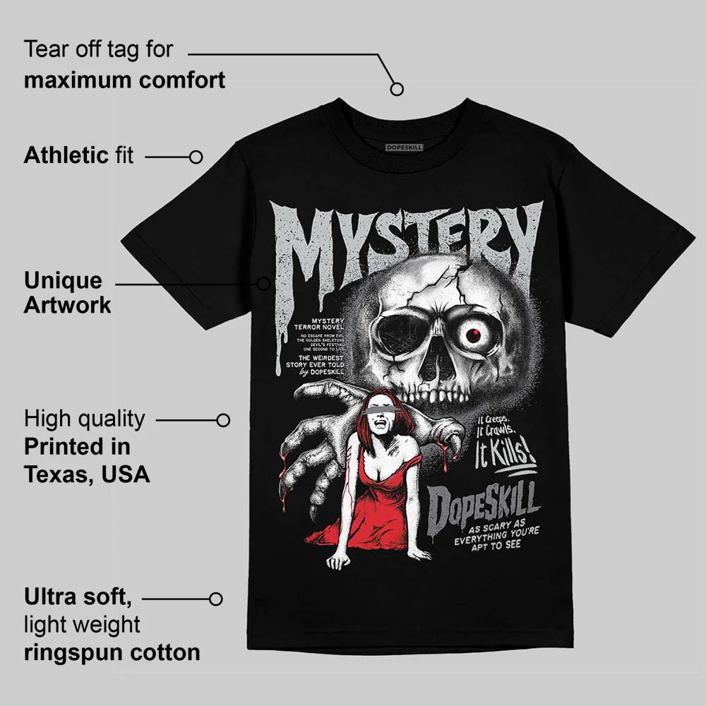 Wolf Grey 12s DopeSkill T-Shirt Mystery Ghostly Grasp Graphic - Image 3