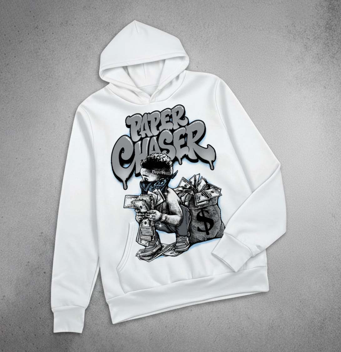 Wolf Grey 5s DopeSkill Hoodie Sweatshirt Paper Chaser Boy Graphic - Image 3