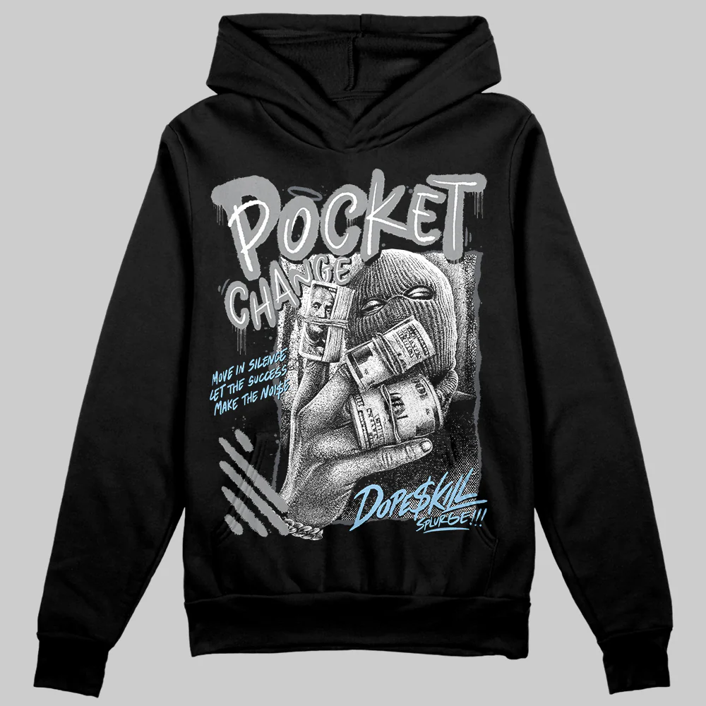 Wolf Grey 5s DopeSkill Hoodie Sweatshirt Pocket Change Graphic - Image 2