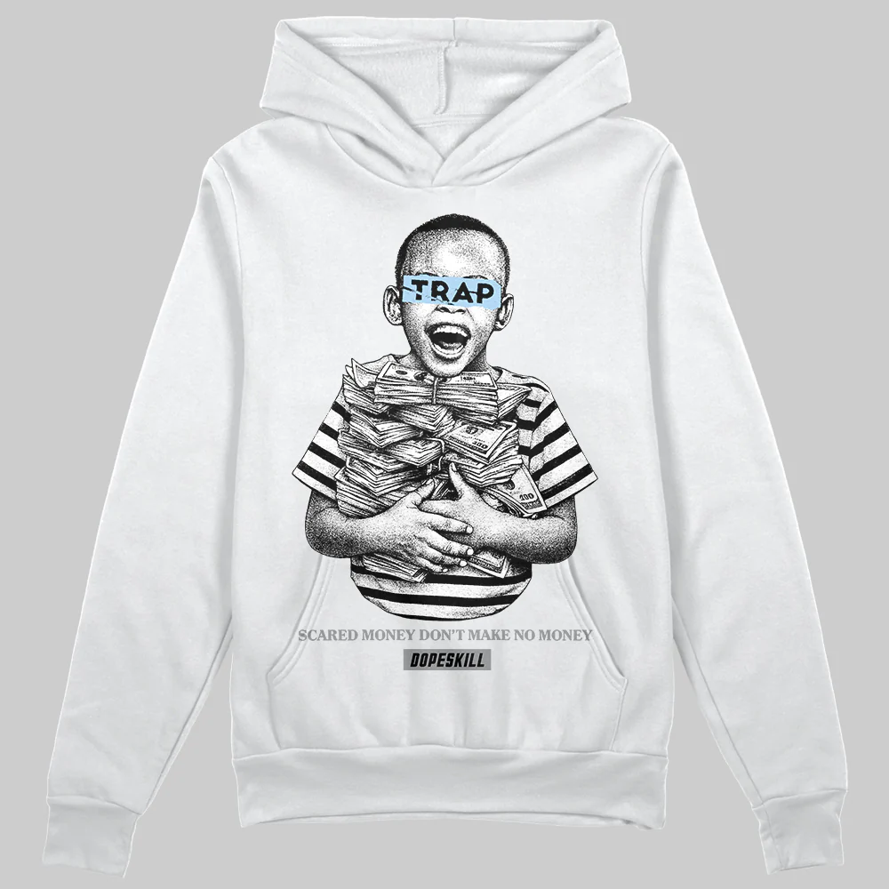 Wolf Grey 5s DopeSkill Hoodie Sweatshirt Scared Money Don't Make No Money Graphic