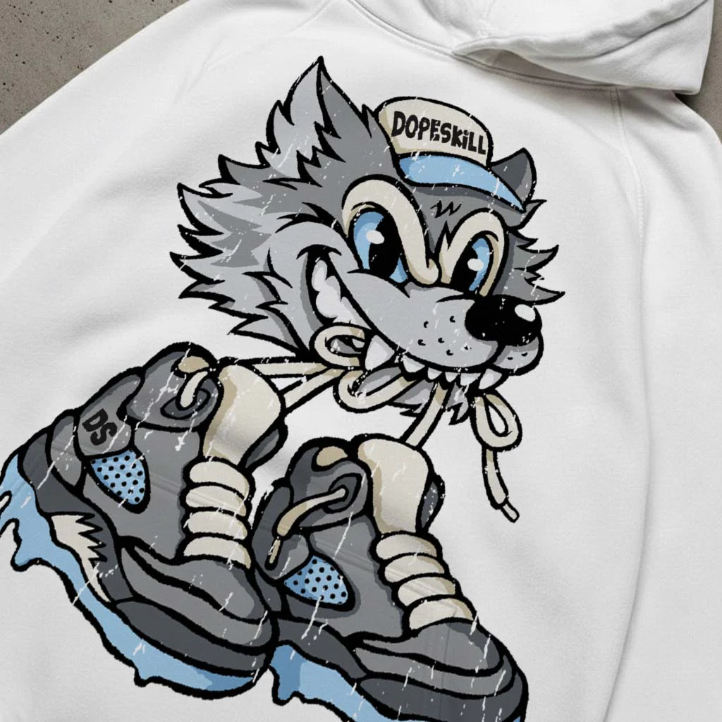Wolf Grey 5s DopeSkill Hoodie Sweatshirt Wolf Grey 5s Graphic - Image 3
