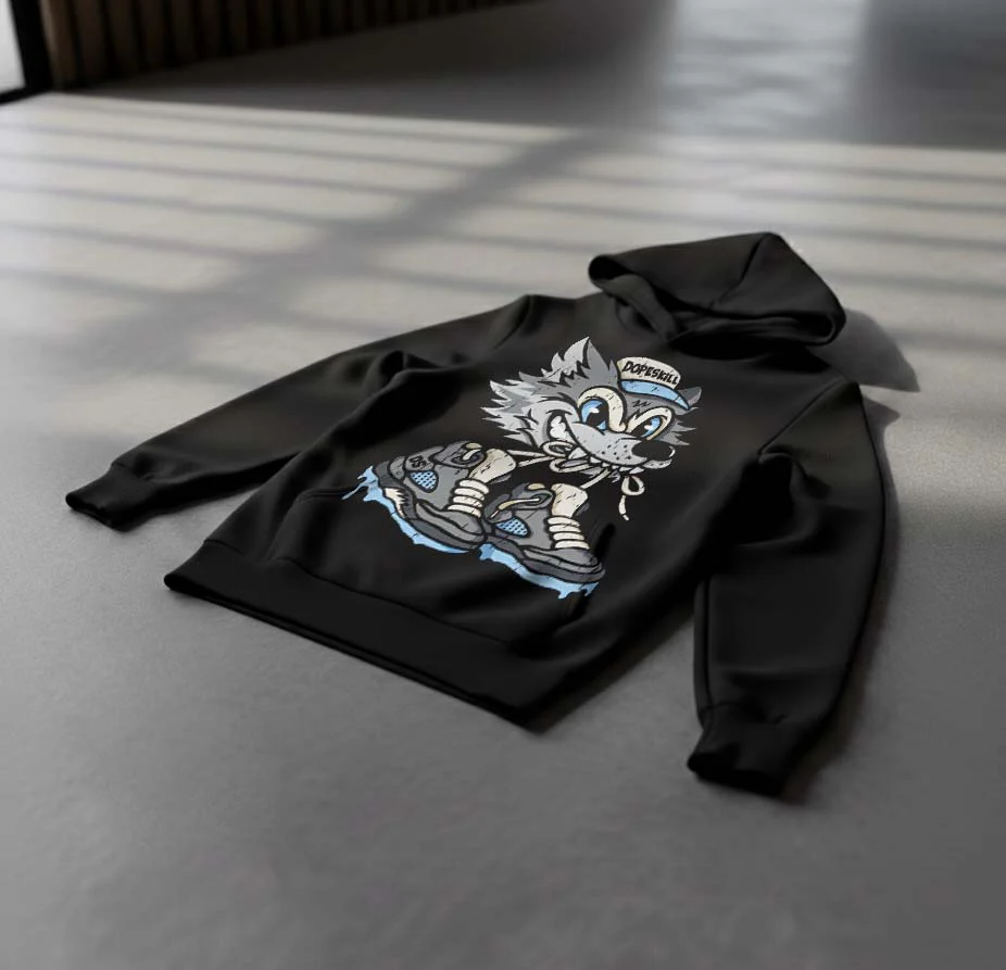 Wolf Grey 5s DopeSkill Hoodie Sweatshirt Wolf Grey 5s Graphic - Image 4