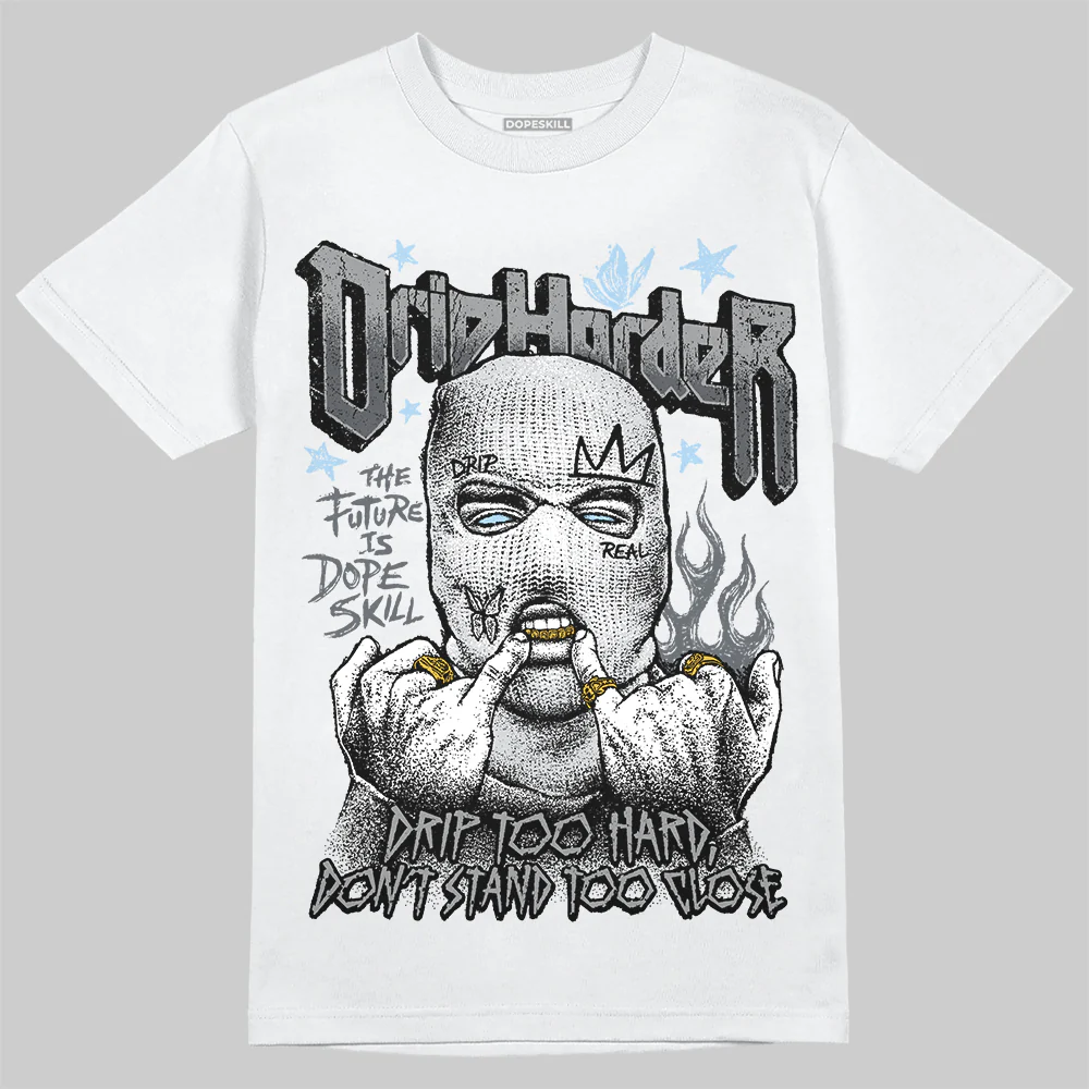 Wolf Grey 5s DopeSkill T-Shirt Drip Harder Graphic