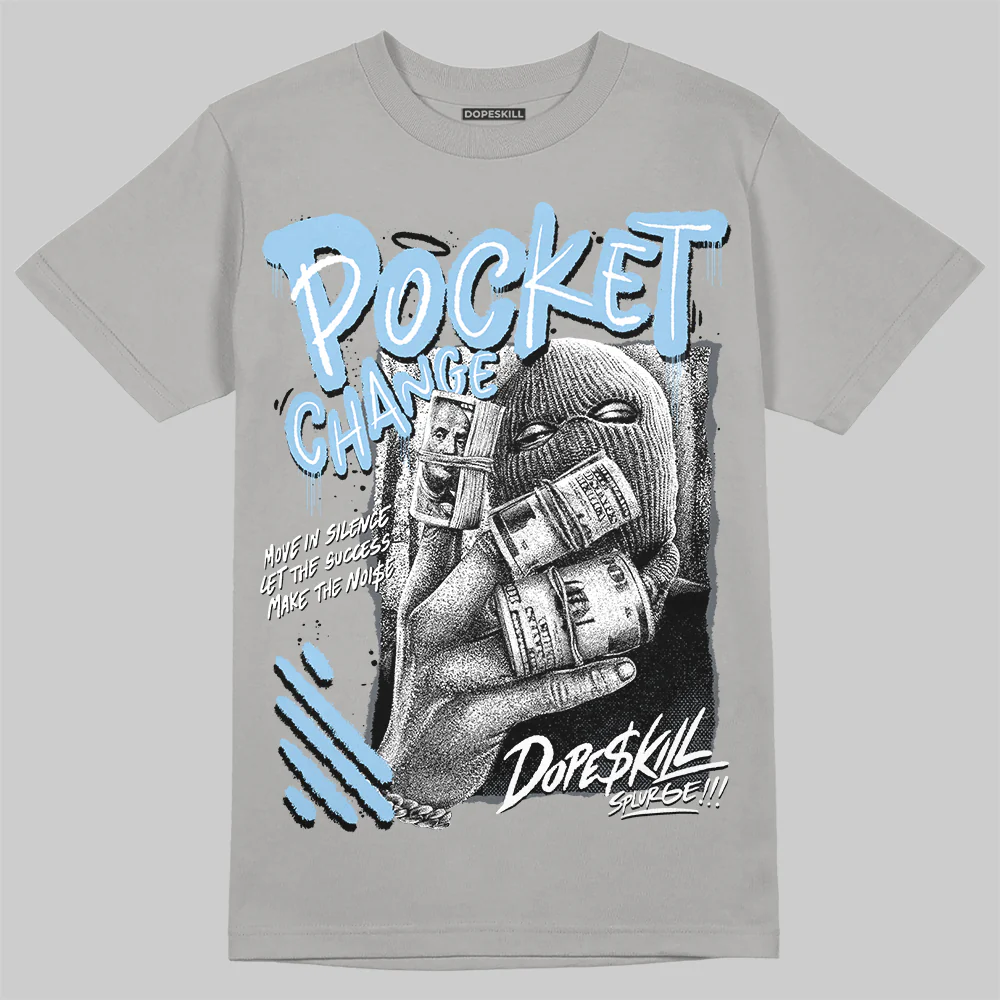 Wolf Grey 5s DopeSkill T-Shirt Pocket Change Graphic - Image 3