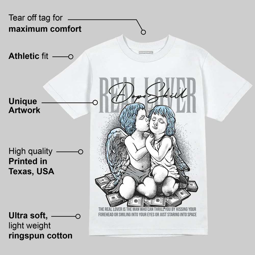 Wolf Grey 5s DopeSkill T-Shirt Real Lover Graphic - Image 6