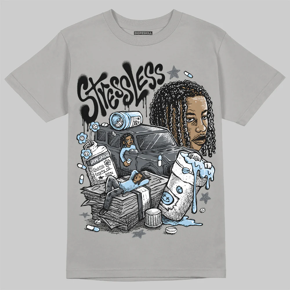 Wolf Grey 5s DopeSkill T-Shirt Stressless Graphic - Image 3