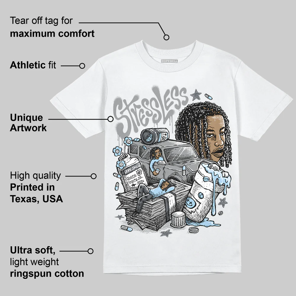 Wolf Grey 5s DopeSkill T-Shirt Stressless Graphic - Image 6