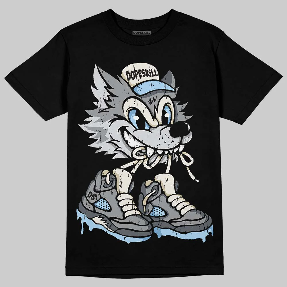Wolf Grey 5s DopeSkill T-Shirt Wolf Grey 5s Graphic - Image 2