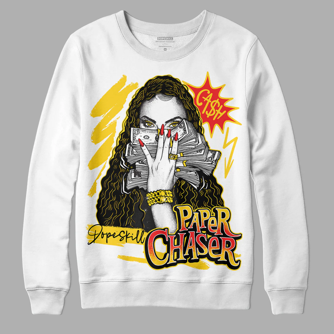 Yellow Collection DopeSkill Sweatshirt NPC Graphic - Image 2