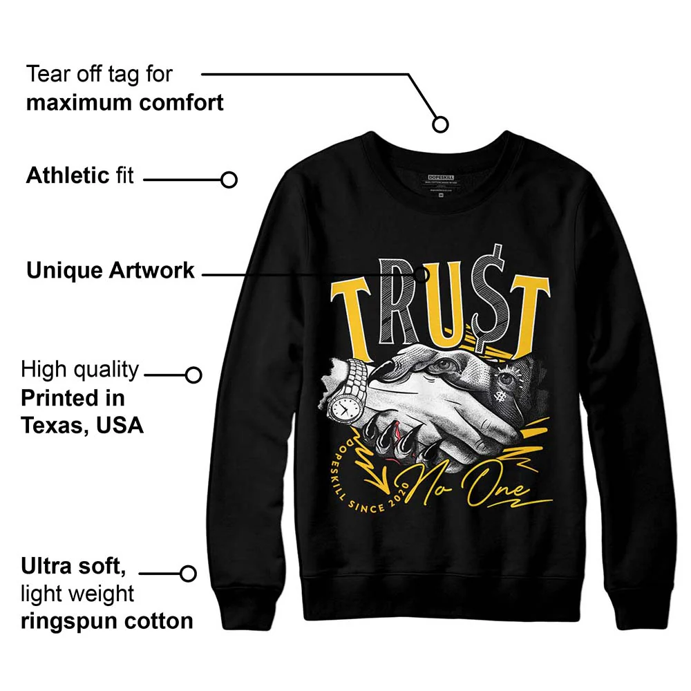 Yellow Collection DopeSkill Sweatshirt Trust No One Graphic - Image 3