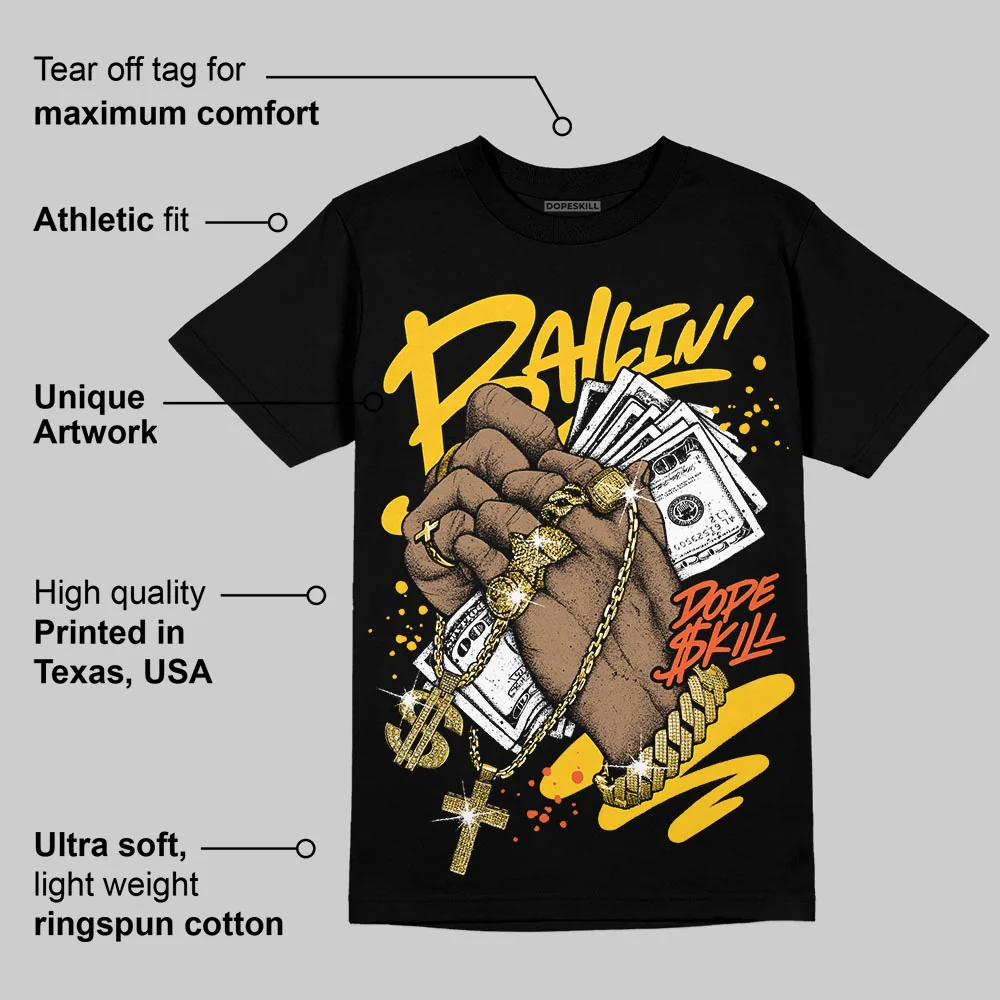 Yellow Collection DopeSkill T-Shirt Always Ballin' Graphic - Image 4