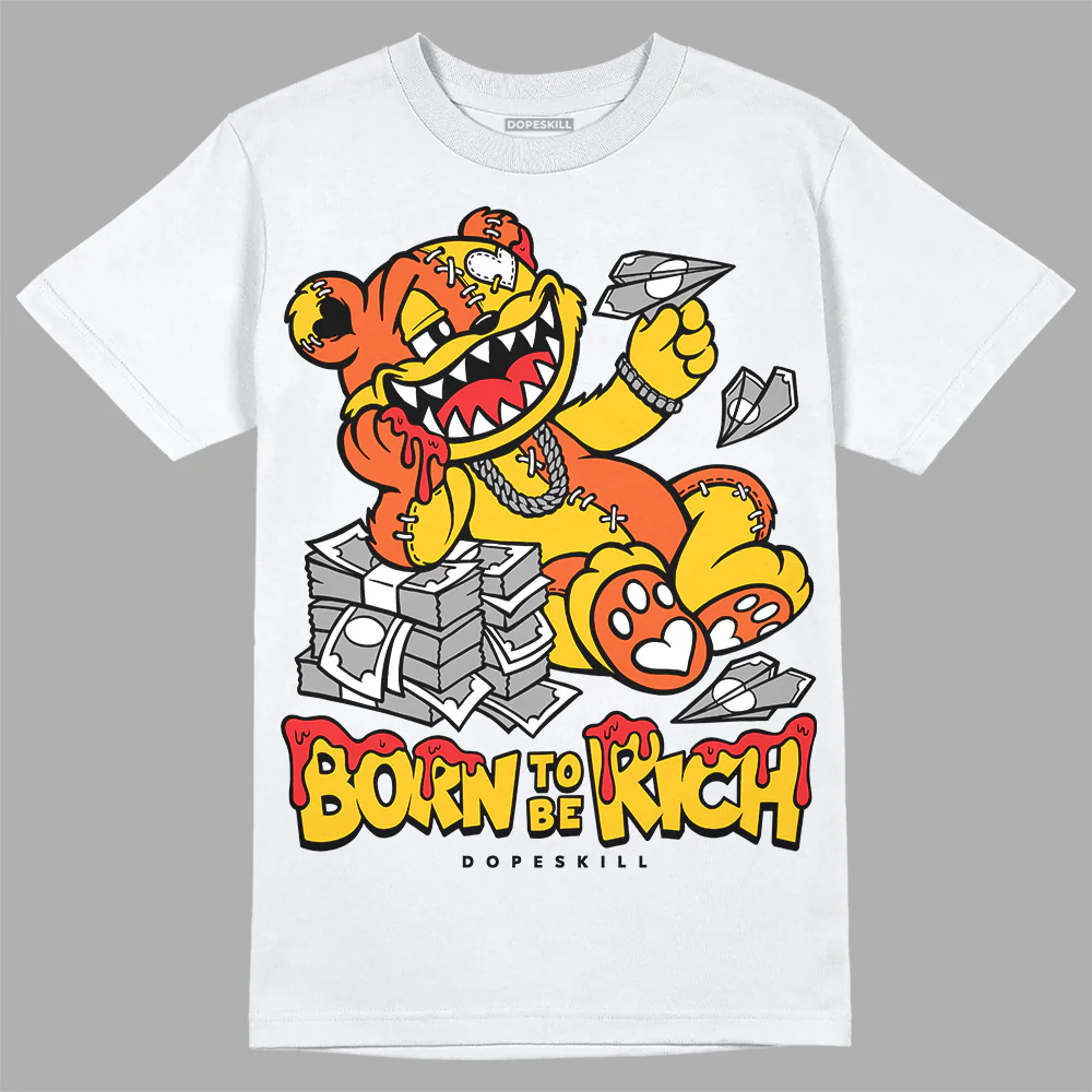 Yellow Collection DopeSkill T-Shirt Born To Be Rich Graphic - Image 2
