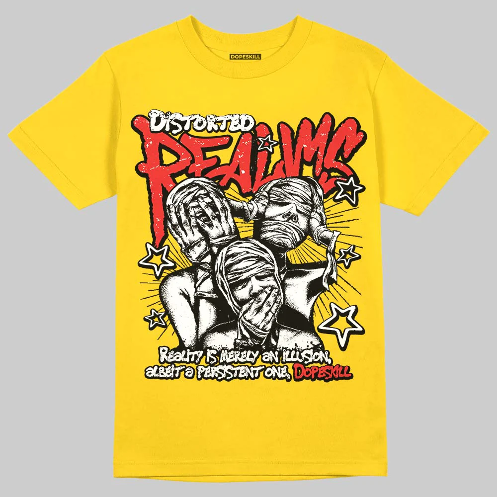 Yellow Collection DopeSkill T-Shirt Distorted Realms Graphic - Image 3