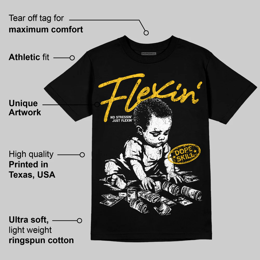 Yellow Collection DopeSkill T-Shirt Flexin' Graphic - Image 4