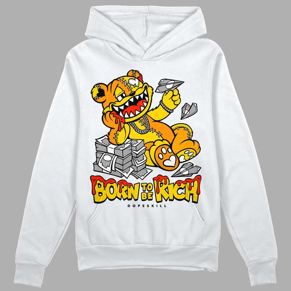 Yellow Ochre 6s DopeSkill Hoodie Sweatshirt Born To Be Rich Graphic - Image 2