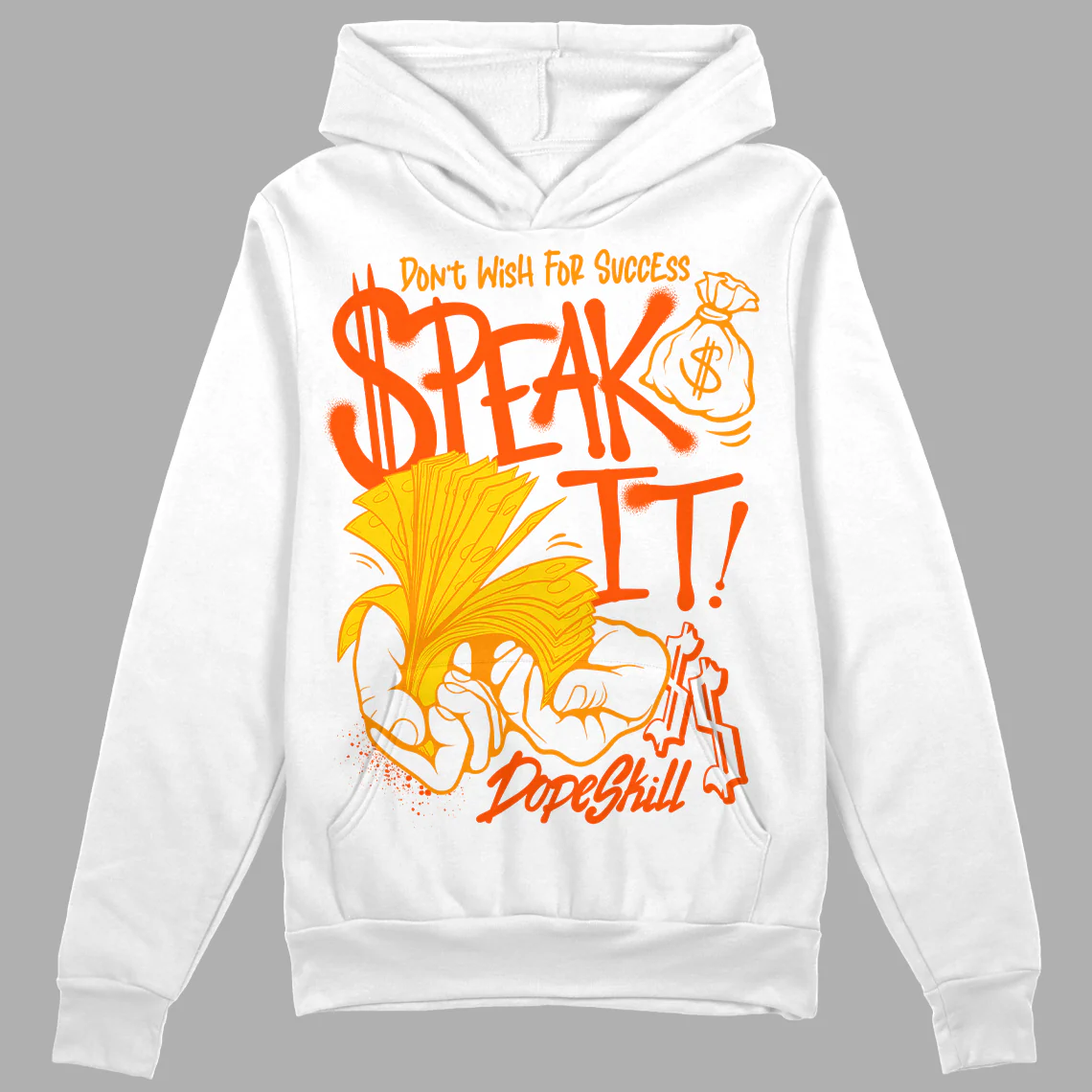 Yellow Ochre 6s DopeSkill Hoodie Sweatshirt Speak It Graphic - Image 2