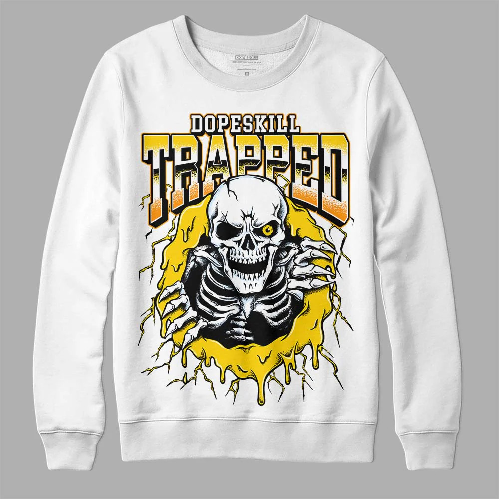 Yellow Ochre 6s DopeSkill Sweatshirt Trapped Halloween Graphic - Image 2