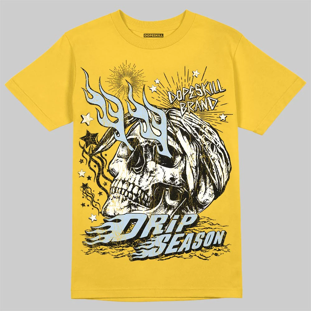 Yellow Ochre 6s DopeSkill T-Shirt Drip Season Graphic - Image 3