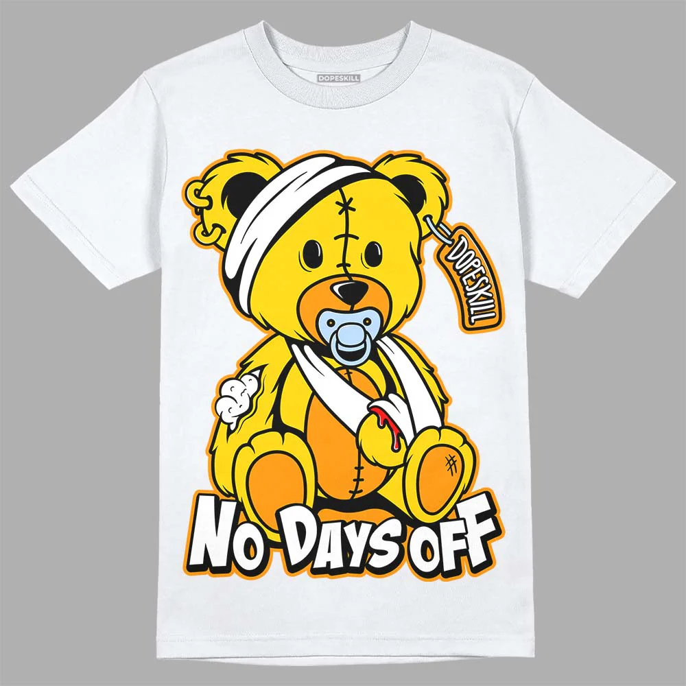Yellow Ochre 6s DopeSkill T-Shirt Hurt Bear Graphic - Image 2