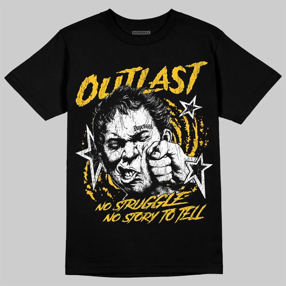 Yellow 'Outlast' DopeSkill Graphic T-Shirt