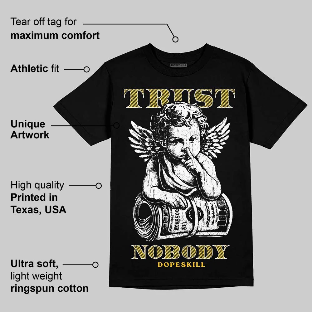 Yellow 'Trust Nobody' DopeSkill Graphic T-Shirt - Image 4